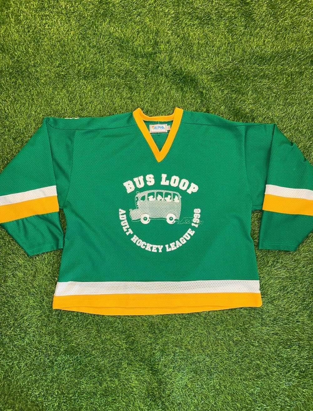 Alpha Sportswear Bus Loop Adult Hockey League Jersey Size XXXL